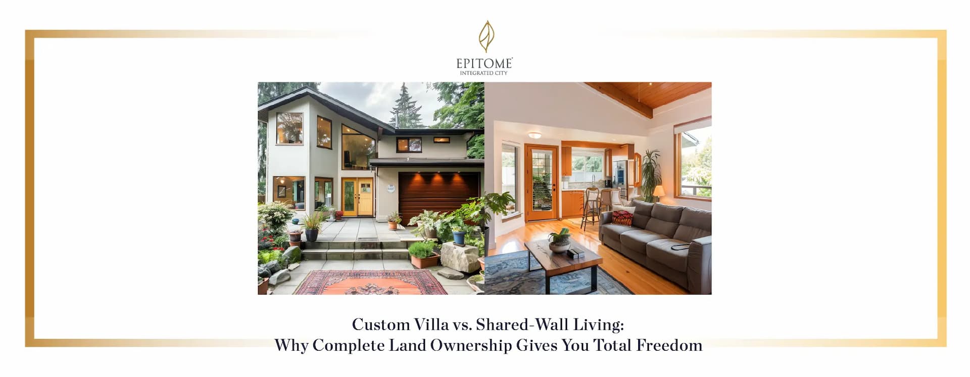 Custom Villa vs. Shared-Wall Living: Why Complete Land Ownership Gives You Total Freedom