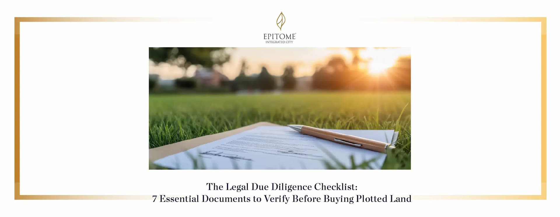 The Legal Due Diligence Checklist: 7 Essential Documents to Verify Before Buying Plotted Land